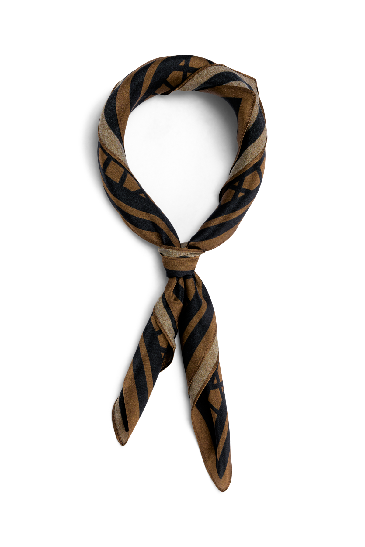Urban Pioneers Uni Havana Silk Scarf SCARF COFFEE