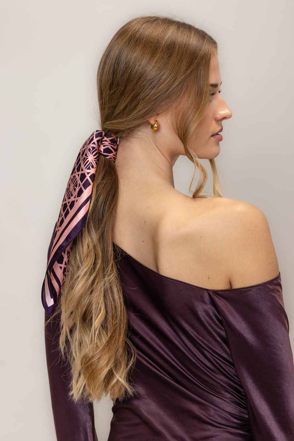 Urban Pioneers Uni Havana Silk Scarf SCARF PLUM PERFECT