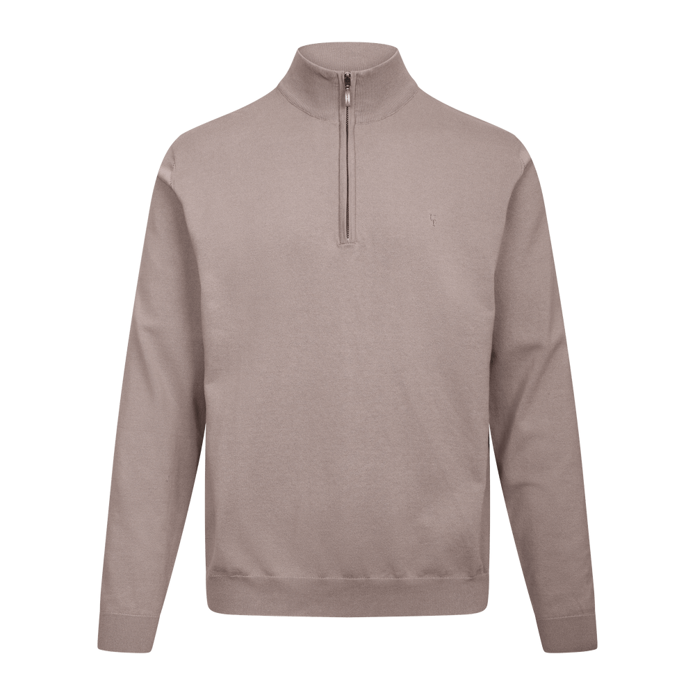 Urban Pioneers Male Jake Half-Zip SWEATER DARK SAND