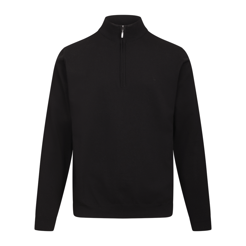 Urban Pioneers Male Jake Half-Zip SWEATER BLACK