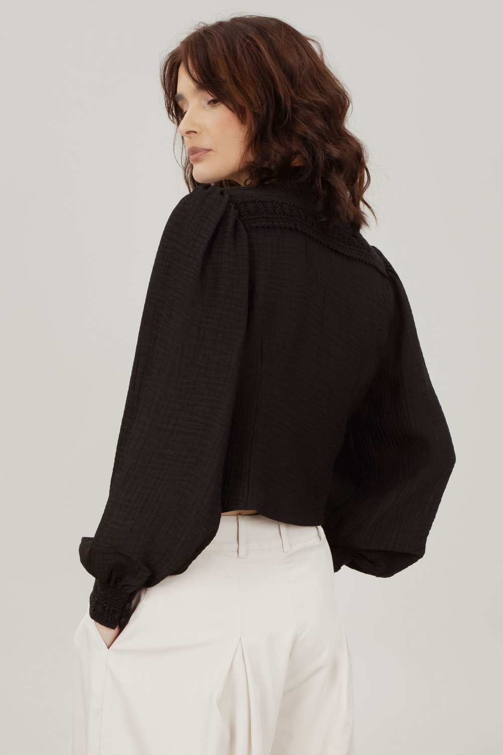 Urban Pioneers Female Josefine LS Blouse BLOUSE BLACK