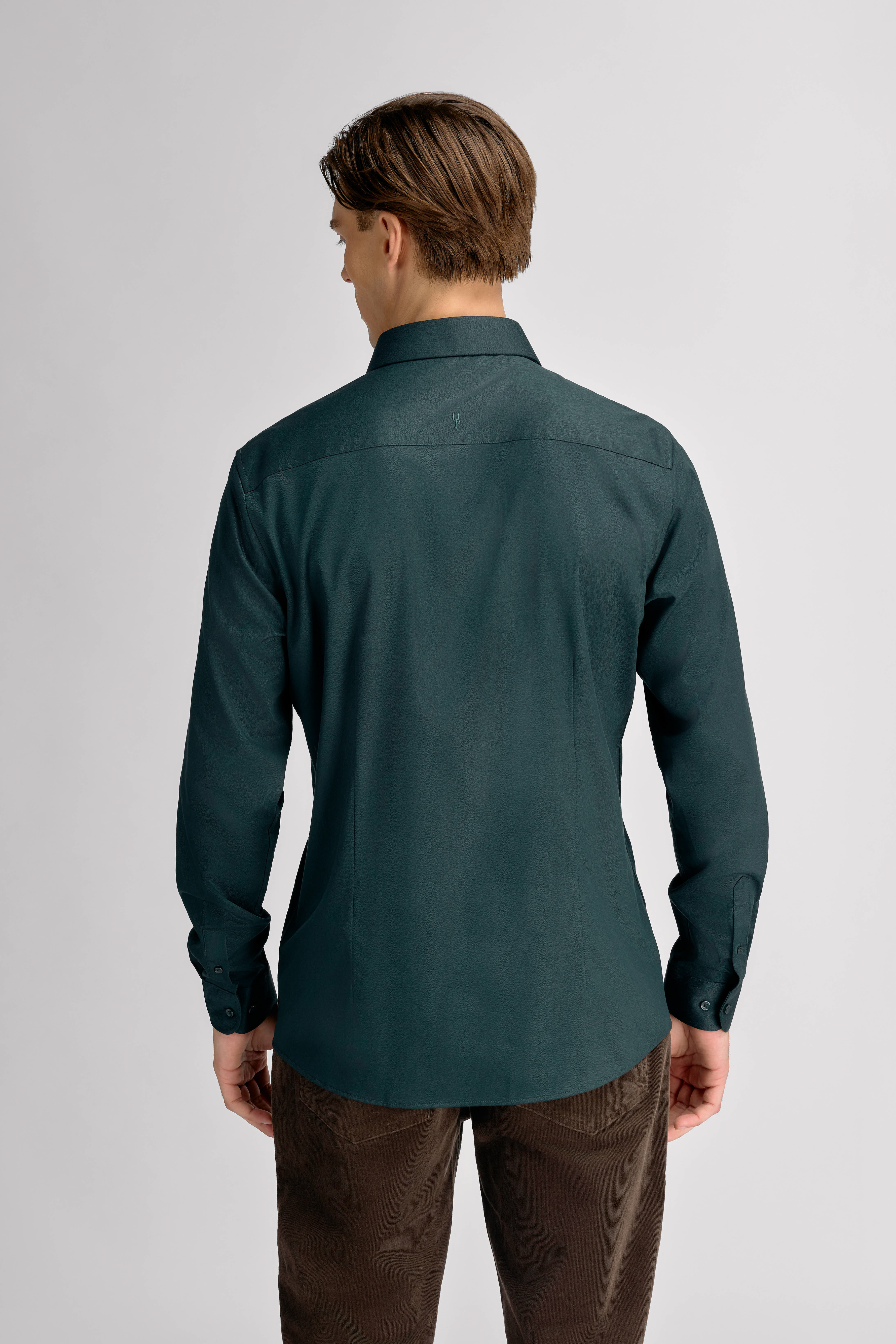 Urban Pioneers Male Julian LS Shirt SHIRT DARK EMERALD