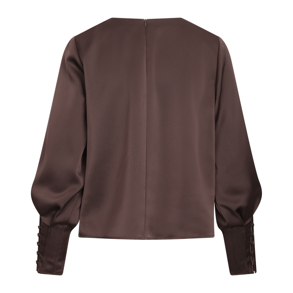 Urban Pioneers Female Kirstine Blouse BLOUSE BLACK COFFEE