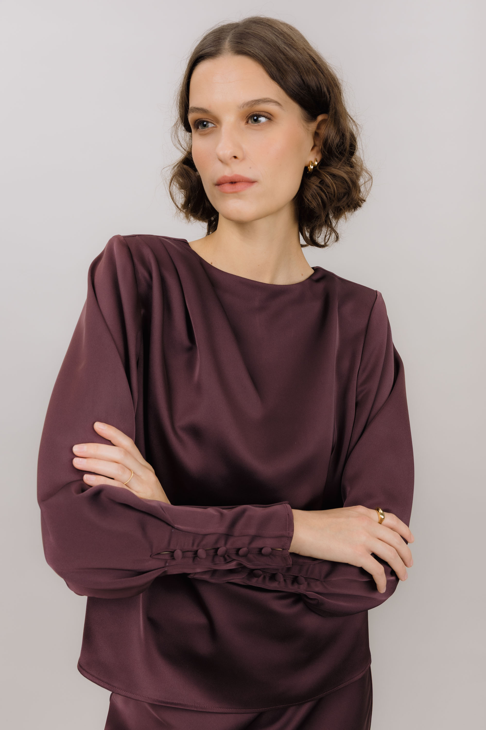 Urban Pioneers Female Kirstine Blouse BLOUSE PLUM PERFECT