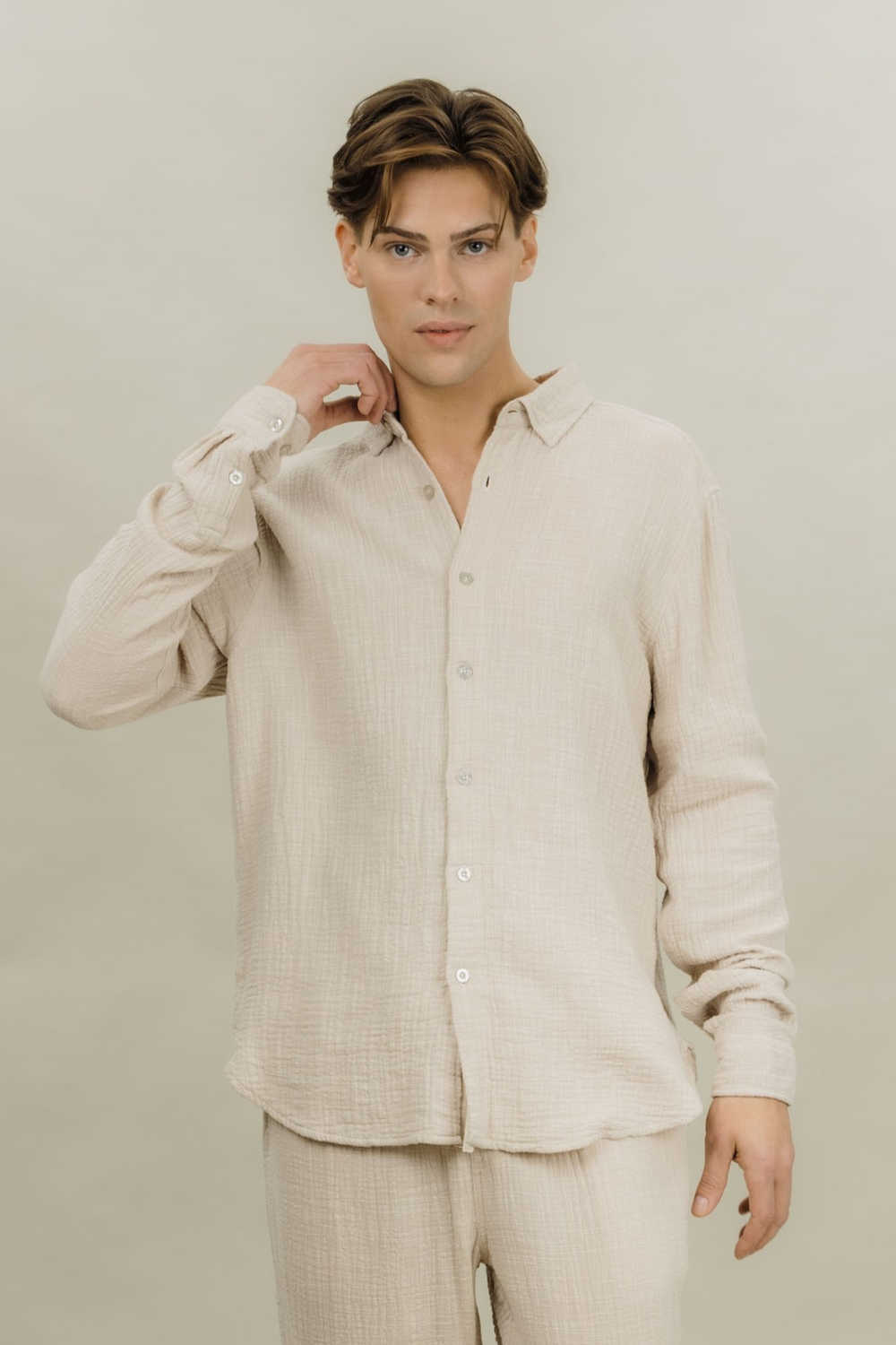 Urban Pioneers Male Krystian Shirt SHIRT SAND