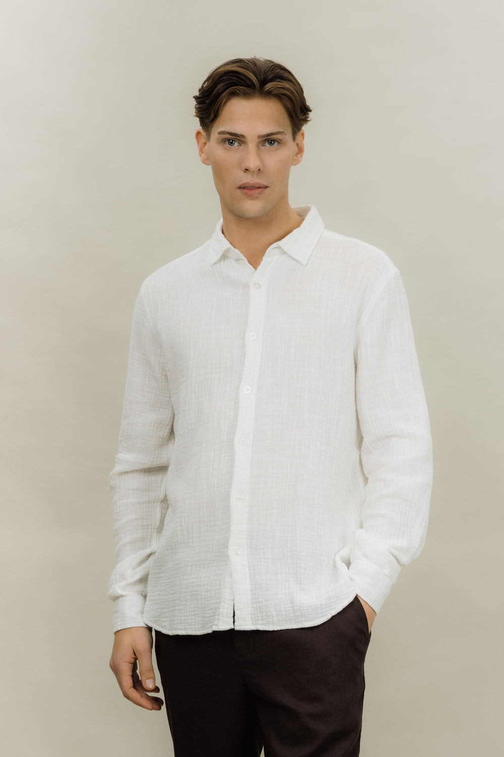 Urban Pioneers Male Krystian Shirt SHIRT WHITE
