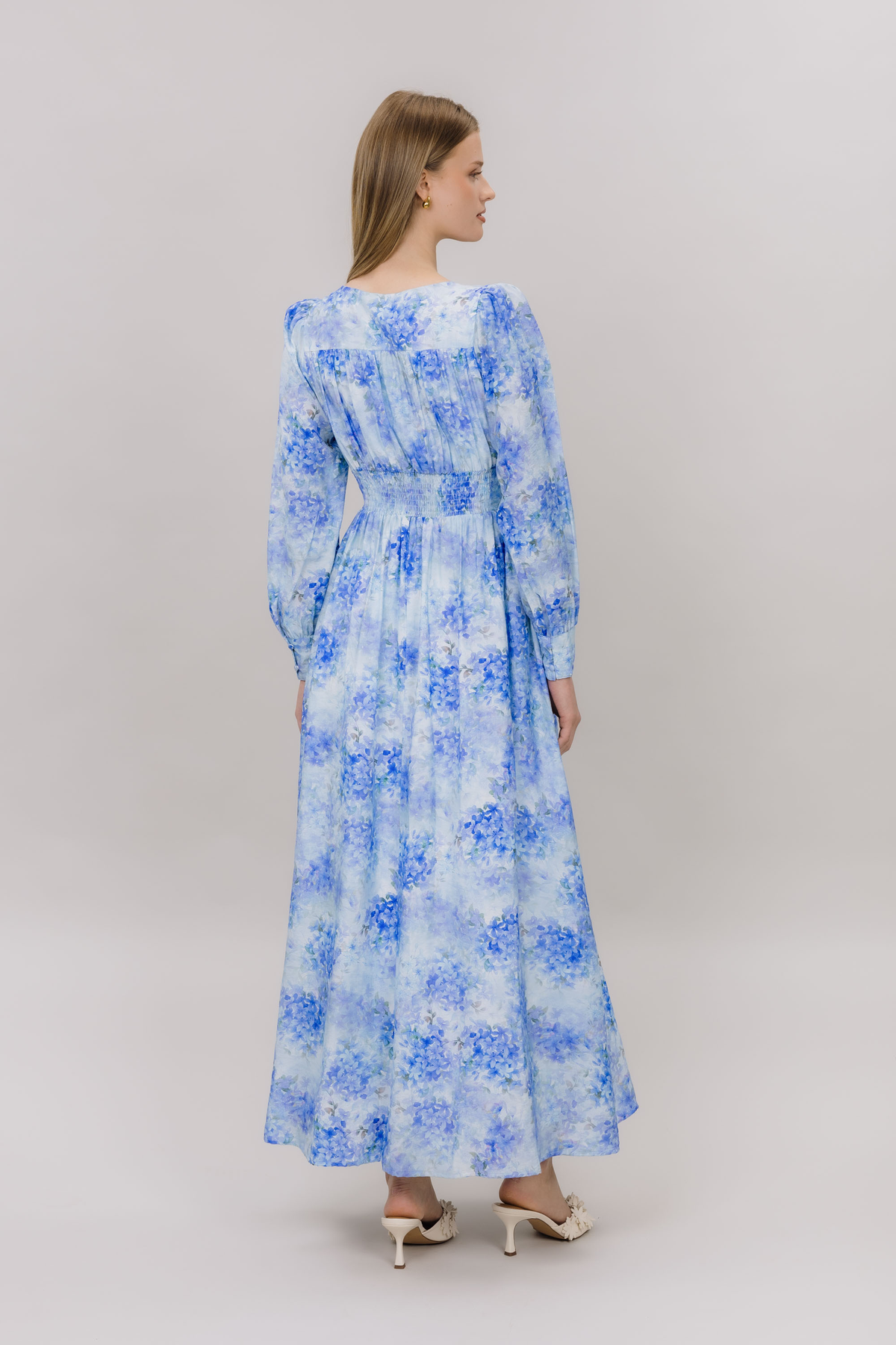 Urban Pioneers Female Livorno Dress DRESS BLUE FLOWER AOP