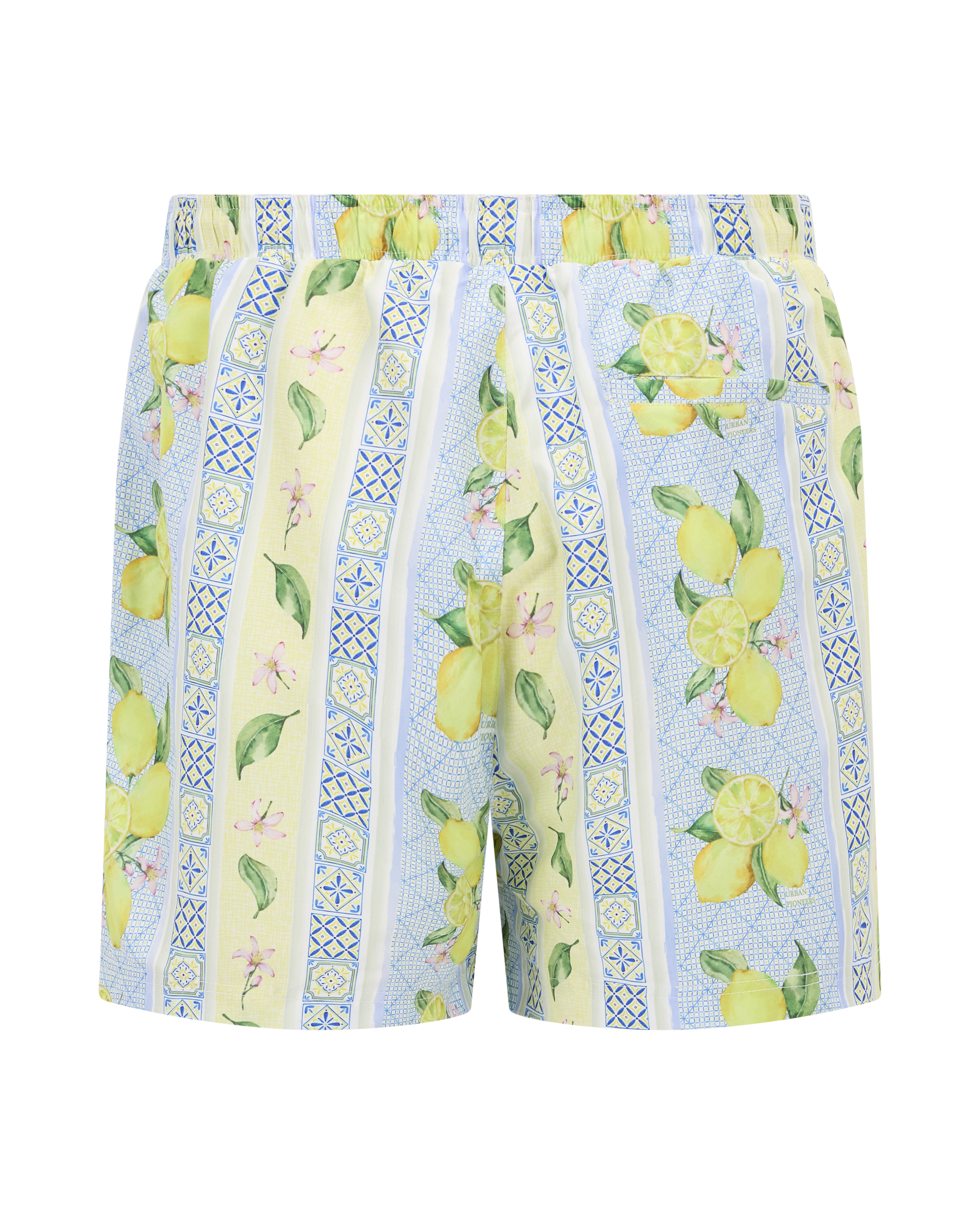 Urban Pioneers Male Luka Shorts SWIMSHORTS LEMONS AOP