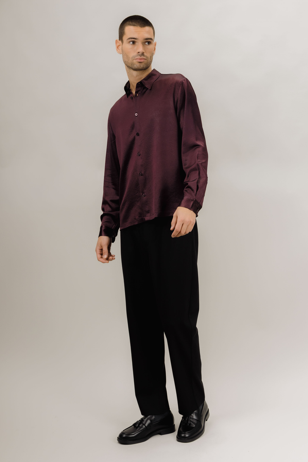 Urban Pioneers Male Lysander LS Shirt SHIRT FUDGE