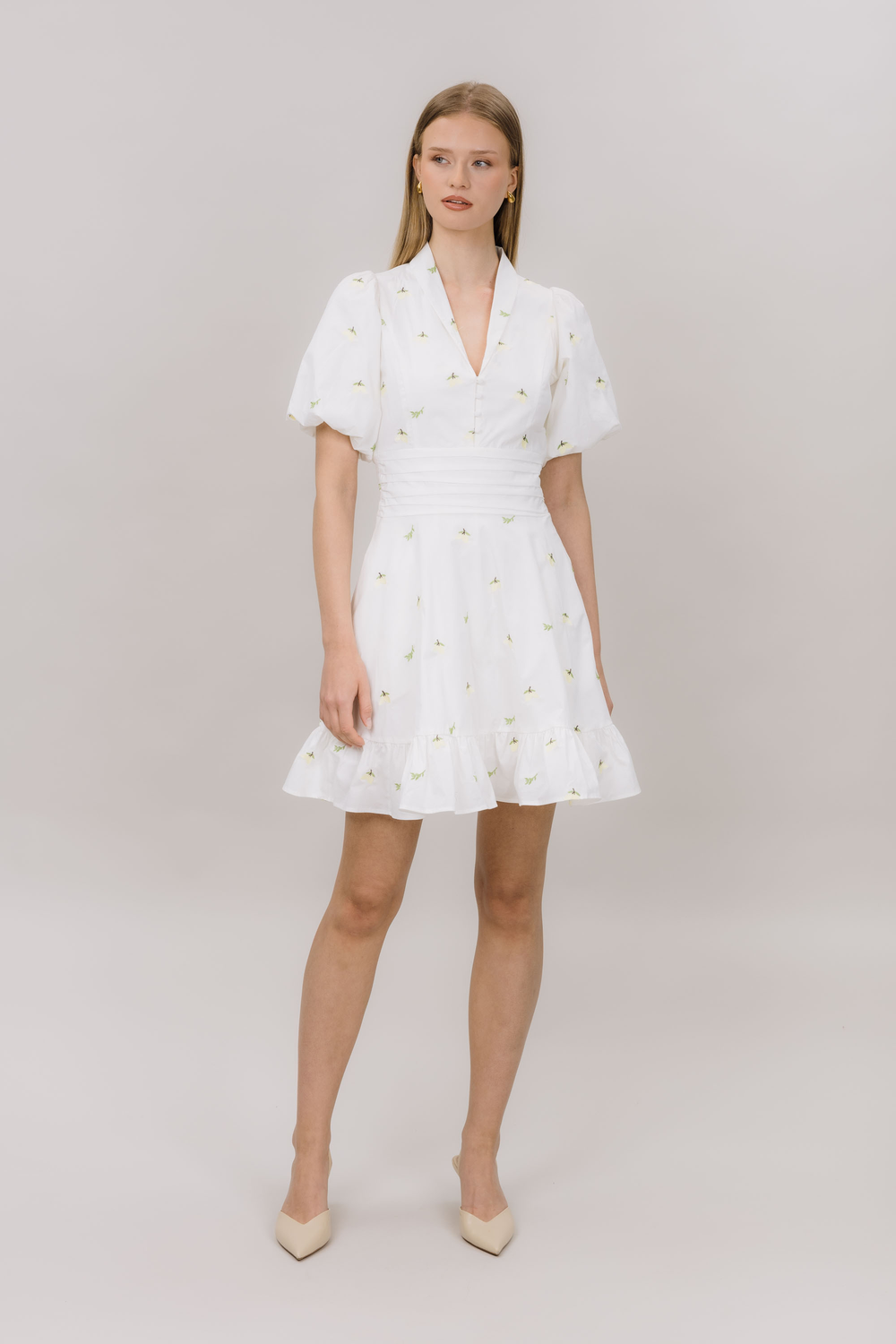 Urban Pioneers Female Makayla Dress DRESS LEMON AOP