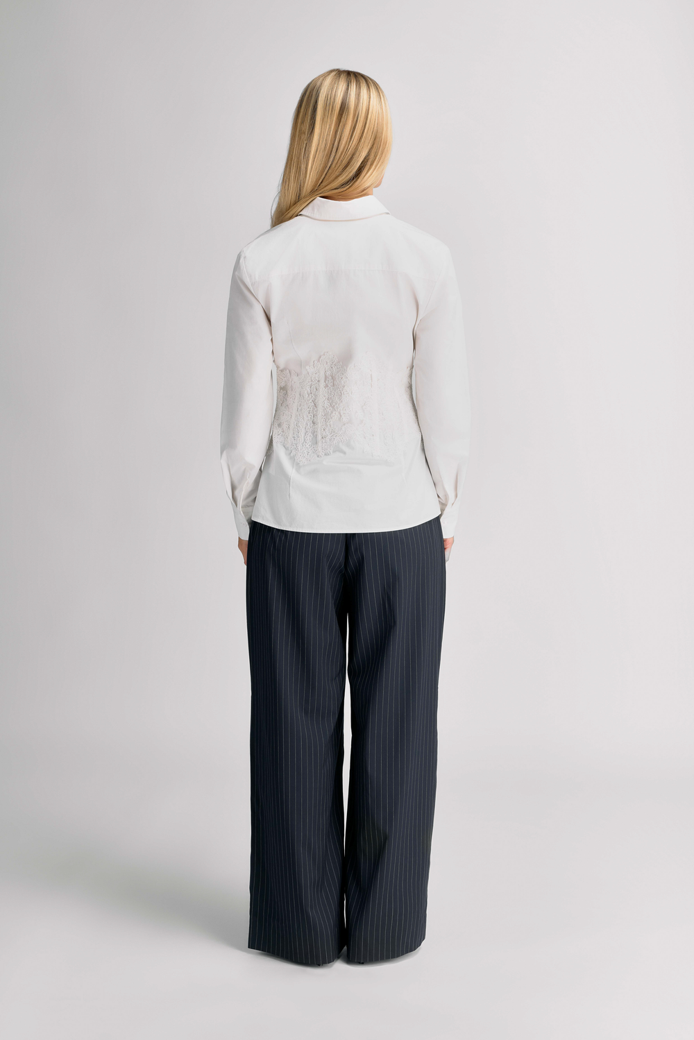 Urban Pioneers Female Margaret Pants PANTS DARK NAVY PINSTRIPE