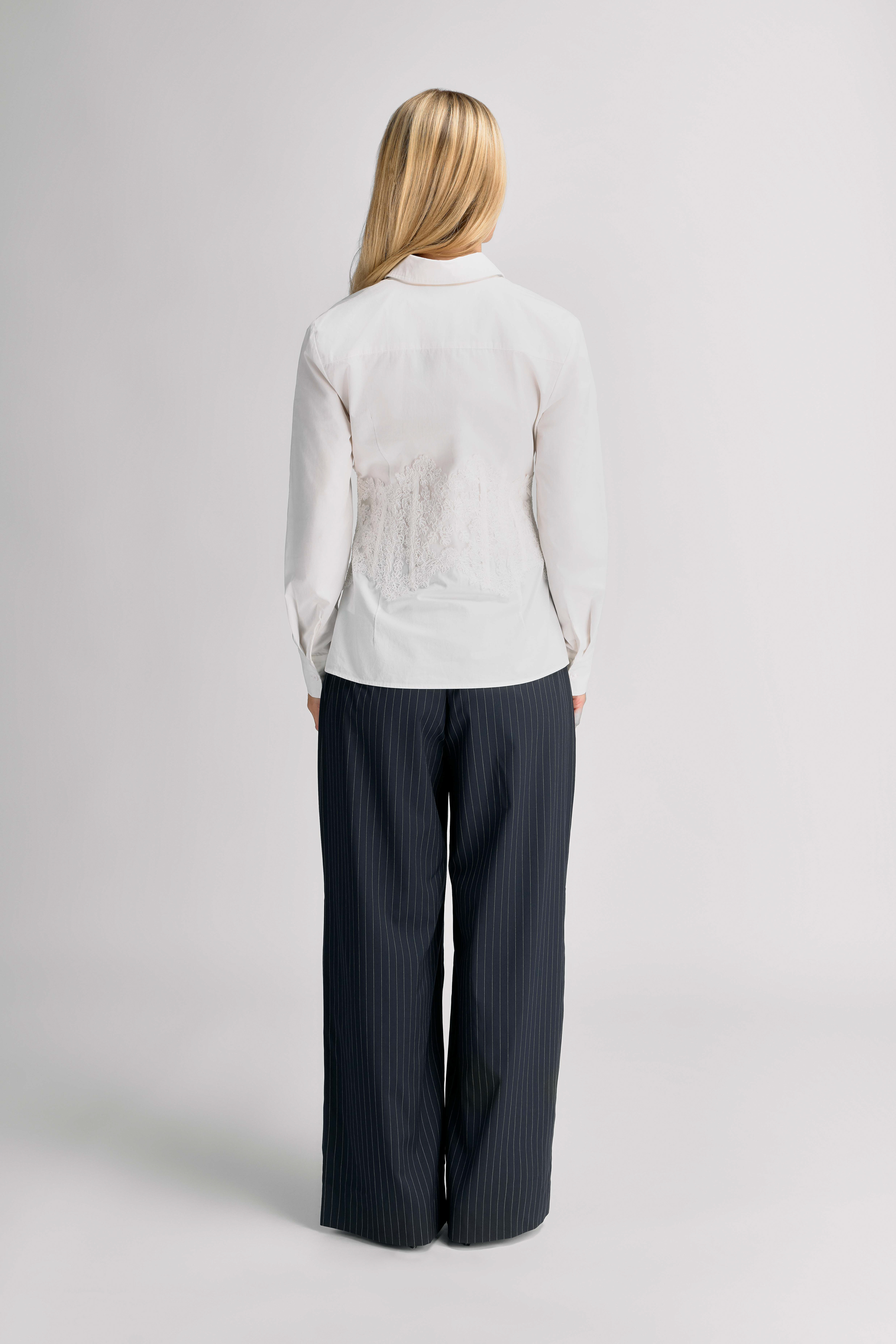 Urban Pioneers Female Margaret Pants PANTS DARK NAVY PINSTRIPE