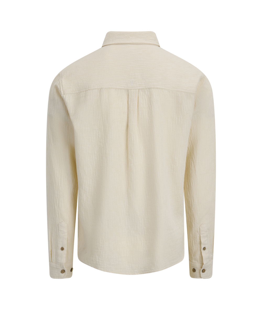 Urban Pioneers Male Martino LS Shirt SHIRT CREAM