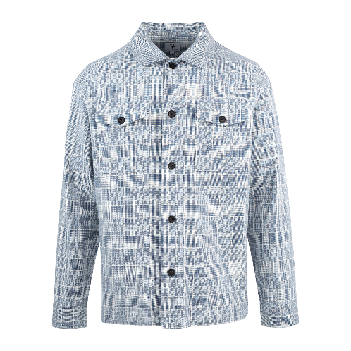 Urban Pioneers Male Mbappe Overshirt SHIRT BLUE CHECK