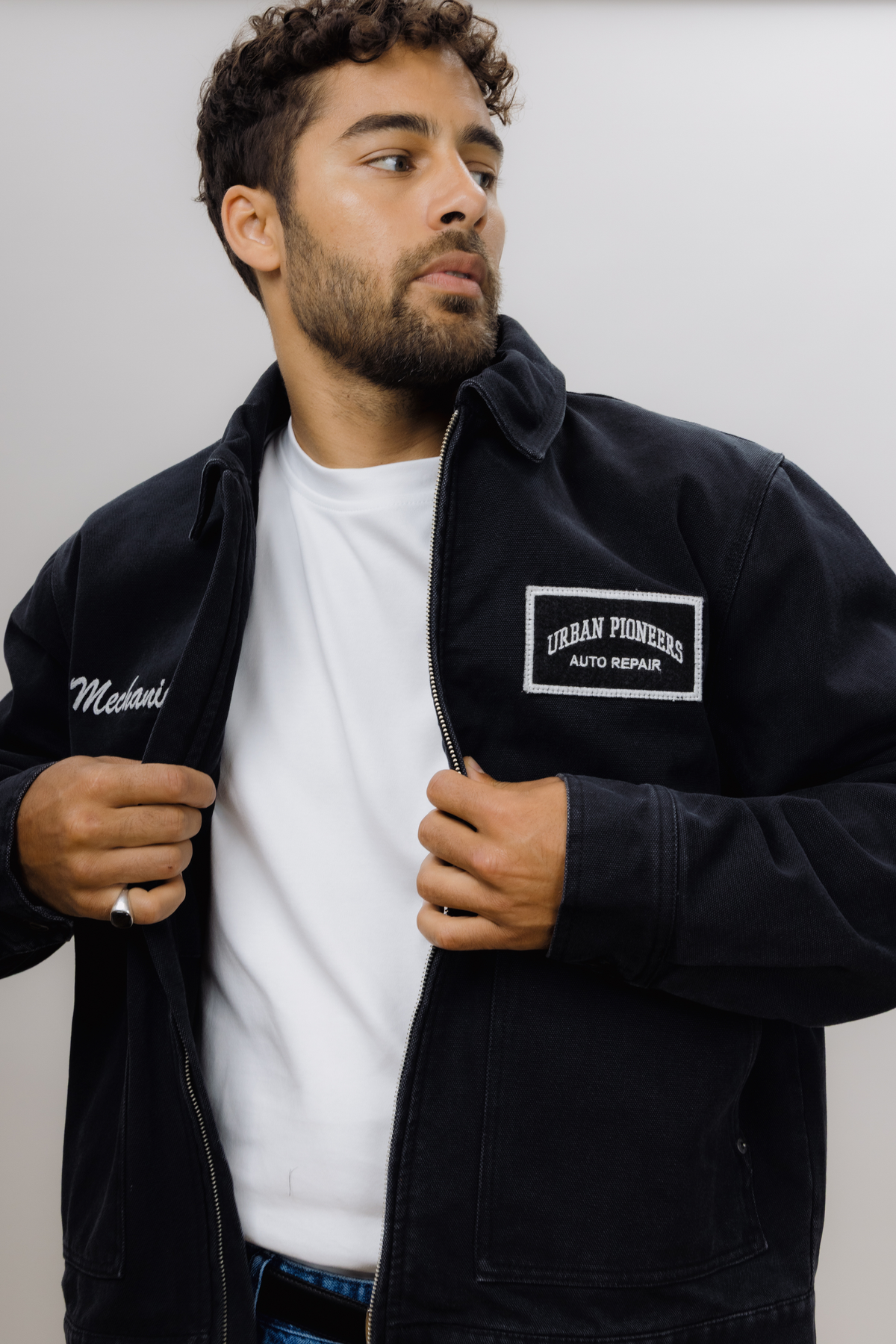 Urban Pioneers Male Mechanic Jacket JACKET WASHED BLACK