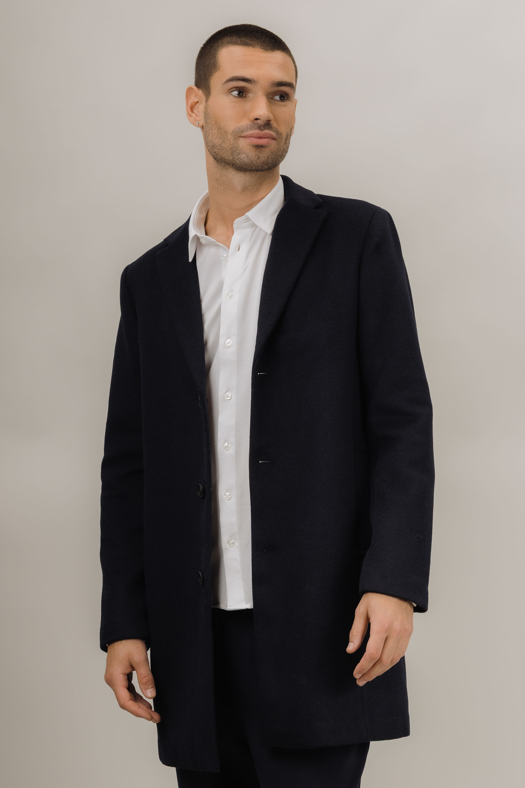 Urban Pioneers Male Miles Wool Coat COAT DARK NAVY
