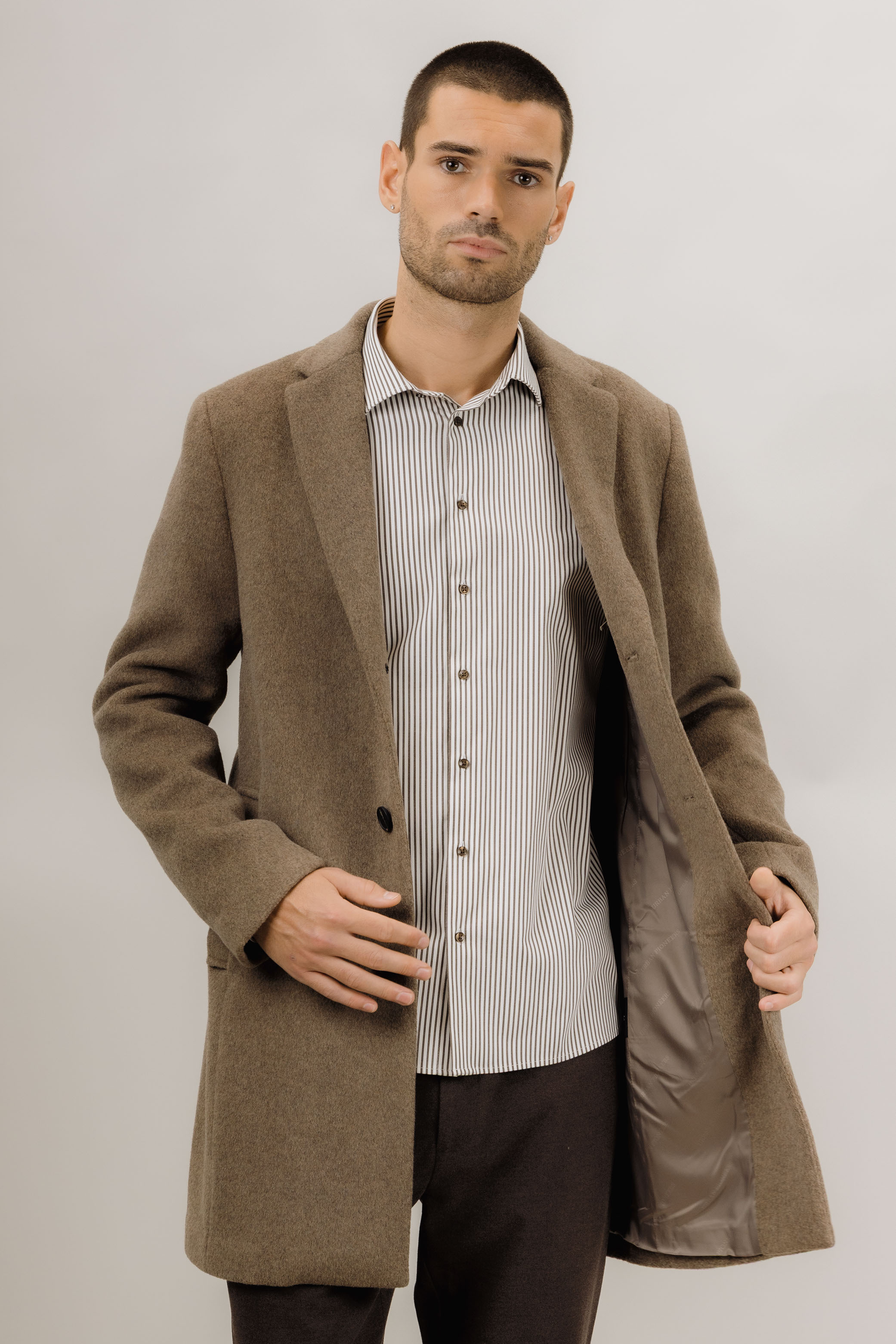 Urban Pioneers Male Miles Wool Coat COAT DARK SAND