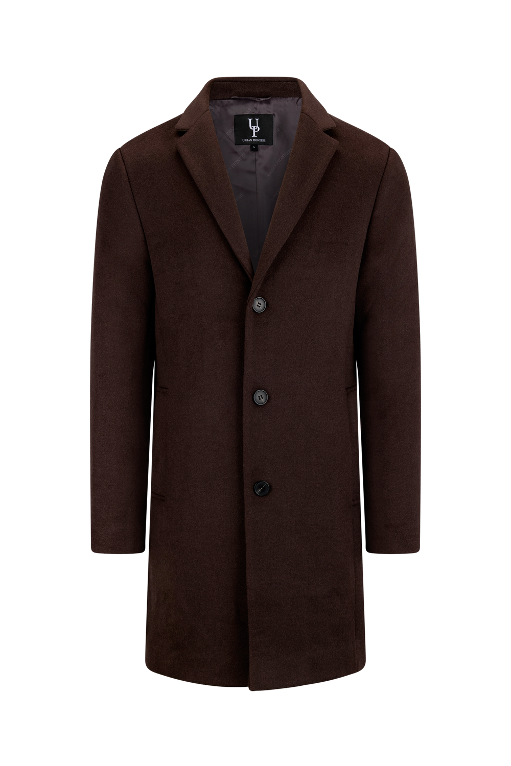 Urban Pioneers Male Miles Wool Coat COAT DARK BROWN