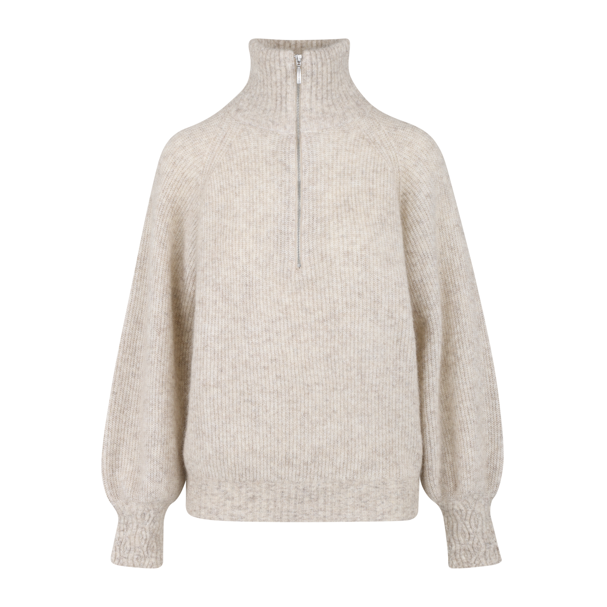 Urban Pioneers Female Mirra Half-zip SWEATER SAND MELANGE