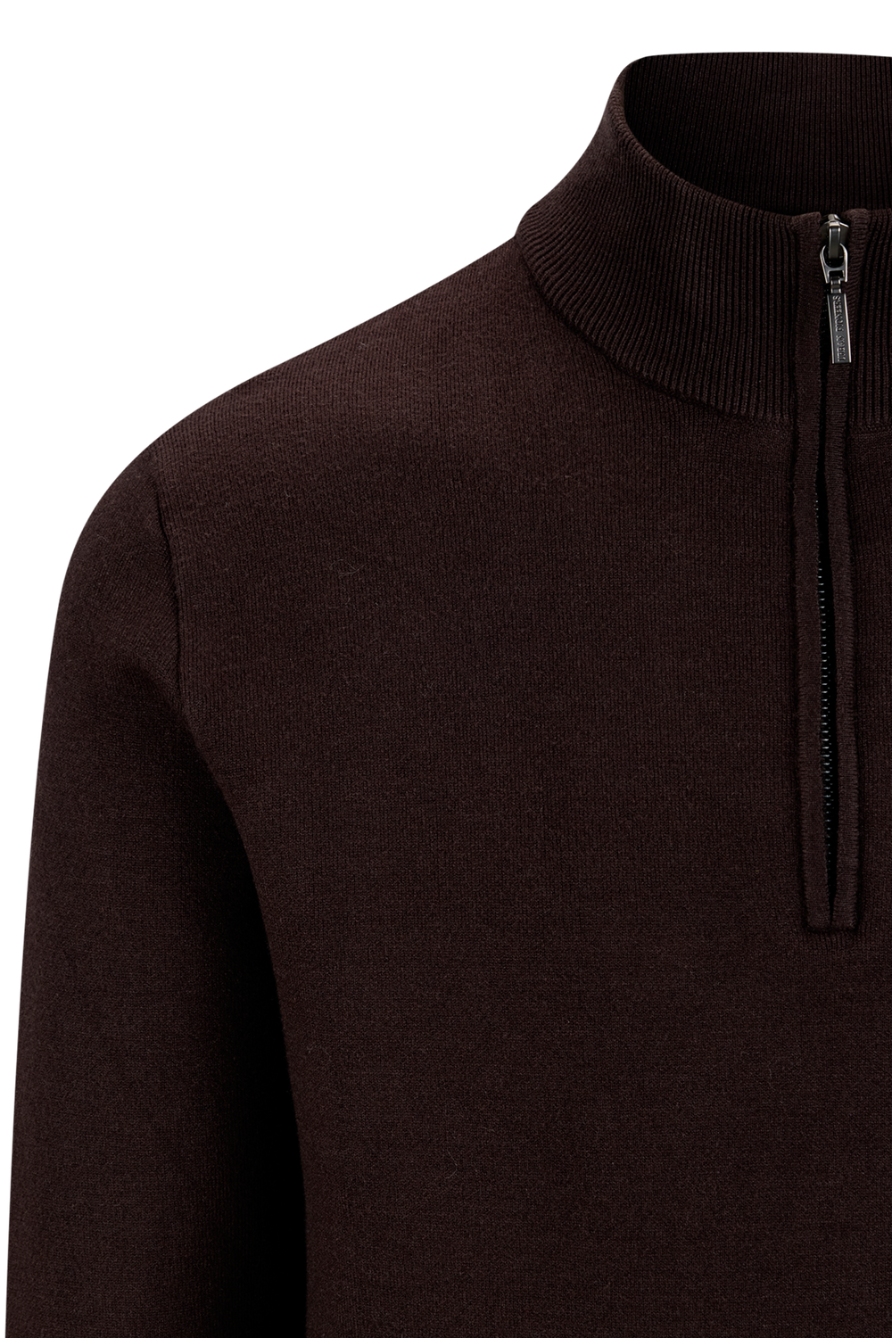 Urban Pioneers Male Nathan Half-zip SWEATER CHOCOLATE BROWN