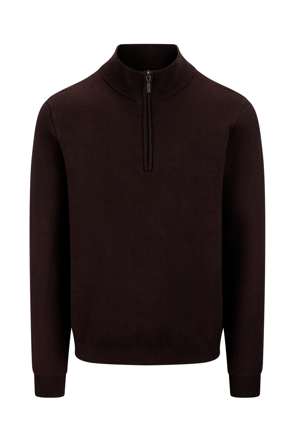 Urban Pioneers Male Nathan Half-zip SWEATER CHOCOLATE BROWN