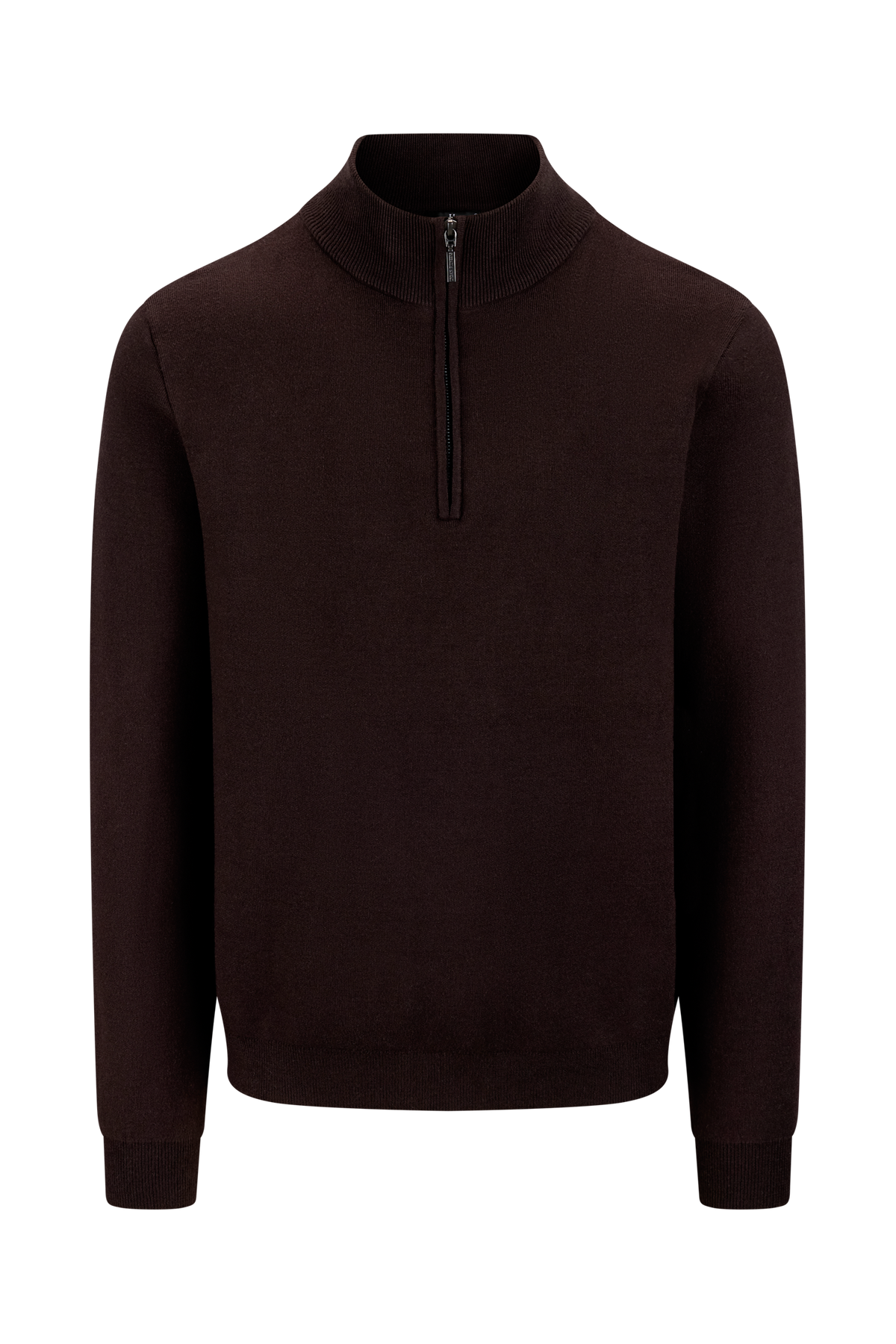 Urban Pioneers Male Nathan Half-zip SWEATER CHOCOLATE BROWN