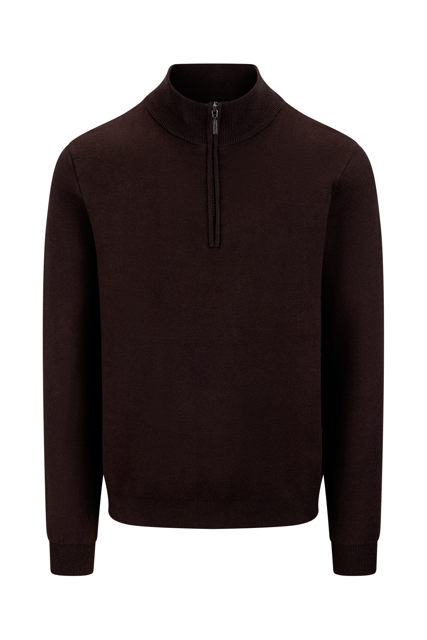 Urban Pioneers Male Nathan Half-zip SWEATER CHOCOLATE BROWN