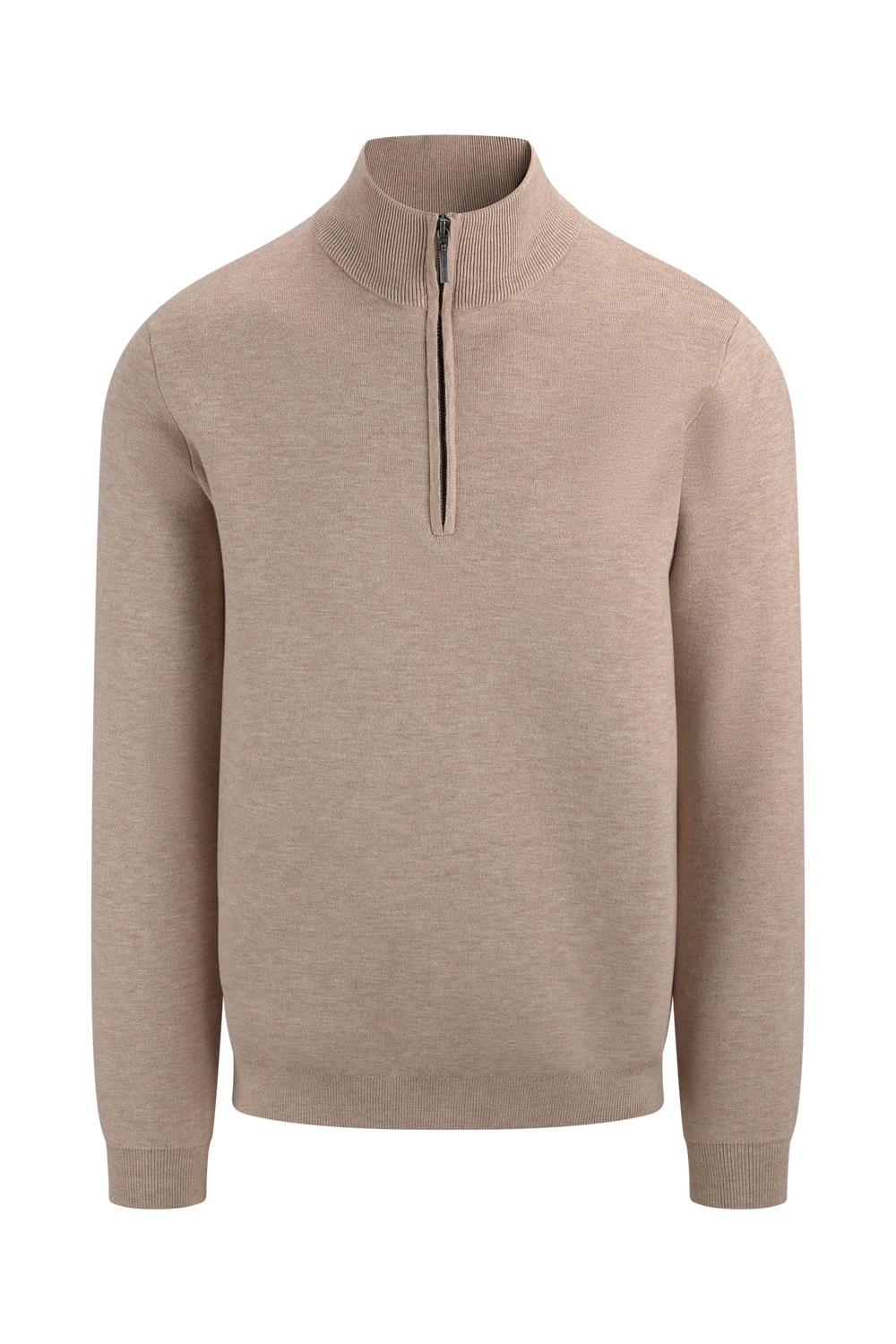 Urban Pioneers Male Nathan Half-zip SWEATER LIGHT SAND