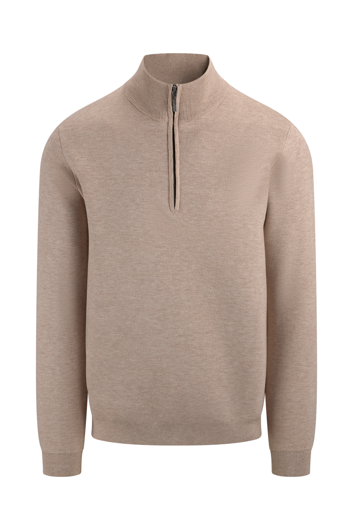 Urban Pioneers Male Nathan Half-zip SWEATER LIGHT SAND