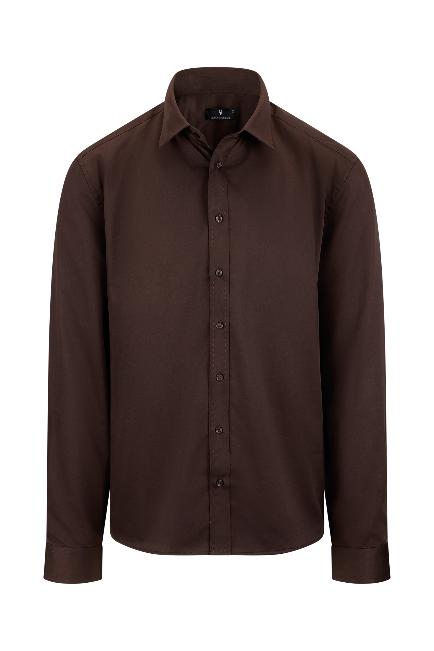 Urban Pioneers Male Nigel LS Shirt SHIRT CHOCOLATE BROWN