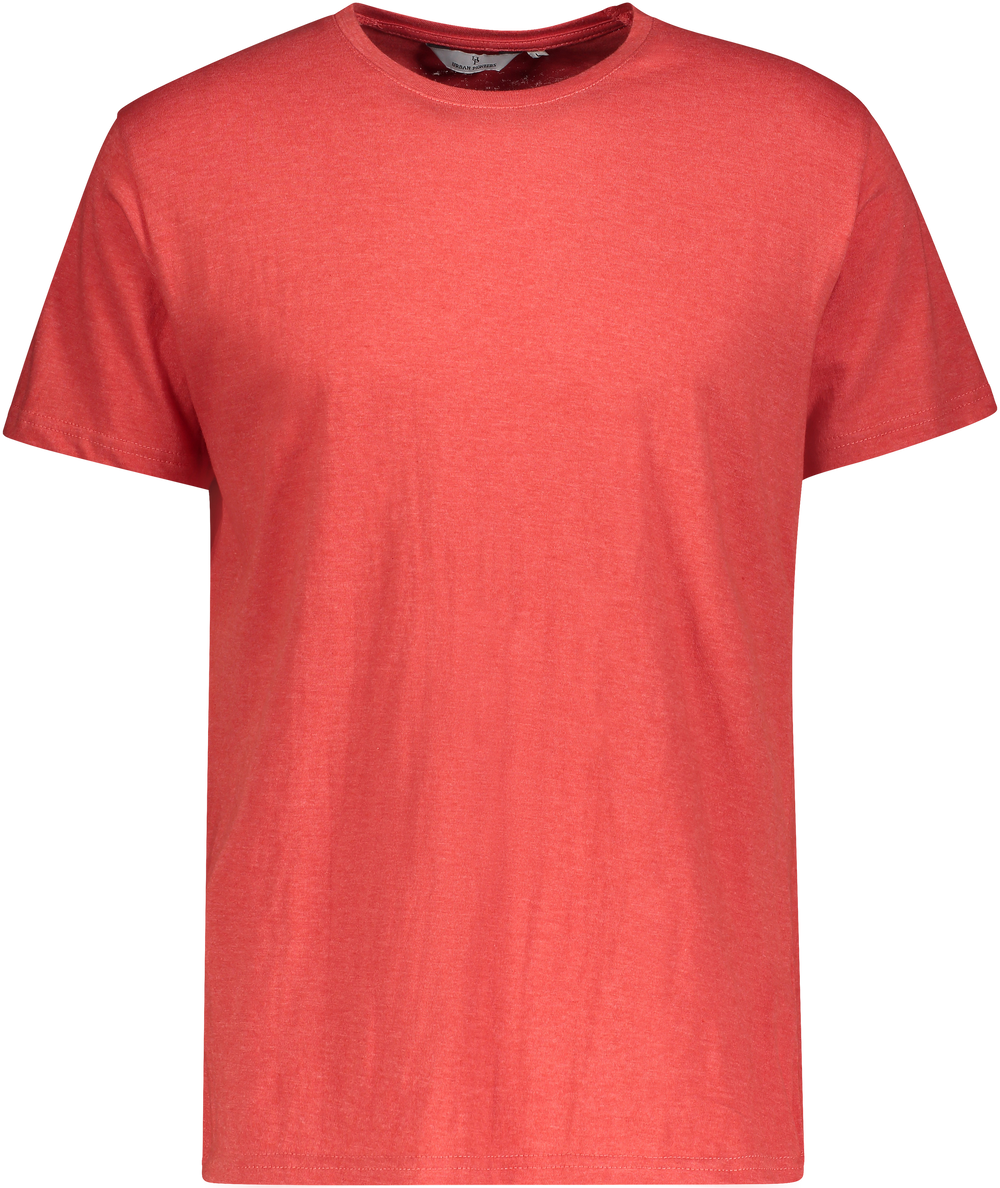 Urban Pioneers Male Niklas Basic Tee T-SHIRT PAPRIKA
