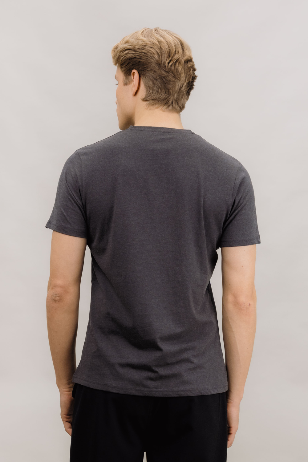 Urban Pioneers Male Niklas Basic Tee T-SHIRT CHARCOAL