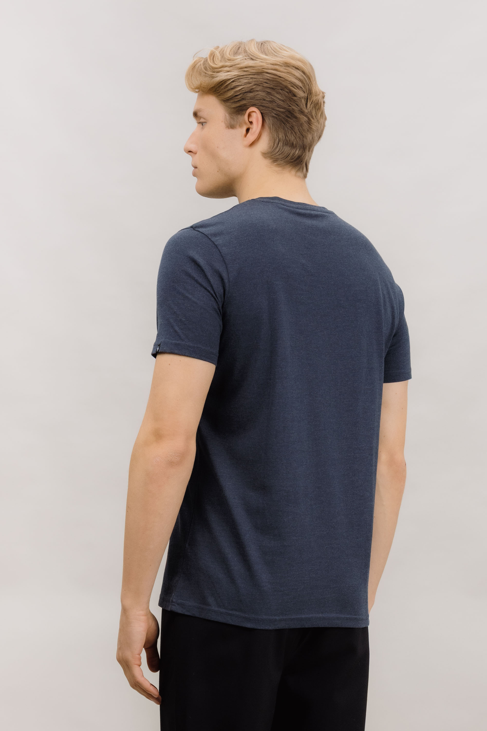 Urban Pioneers Male Niklas Basic Tee T-SHIRT SKY CAPTAIN MELANGE