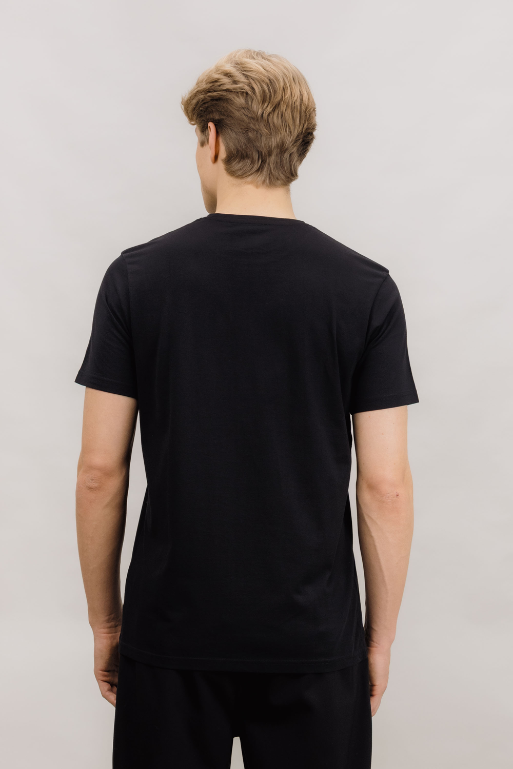 Urban Pioneers Male Niklas Basic Tee T-SHIRT SOLID BLACK