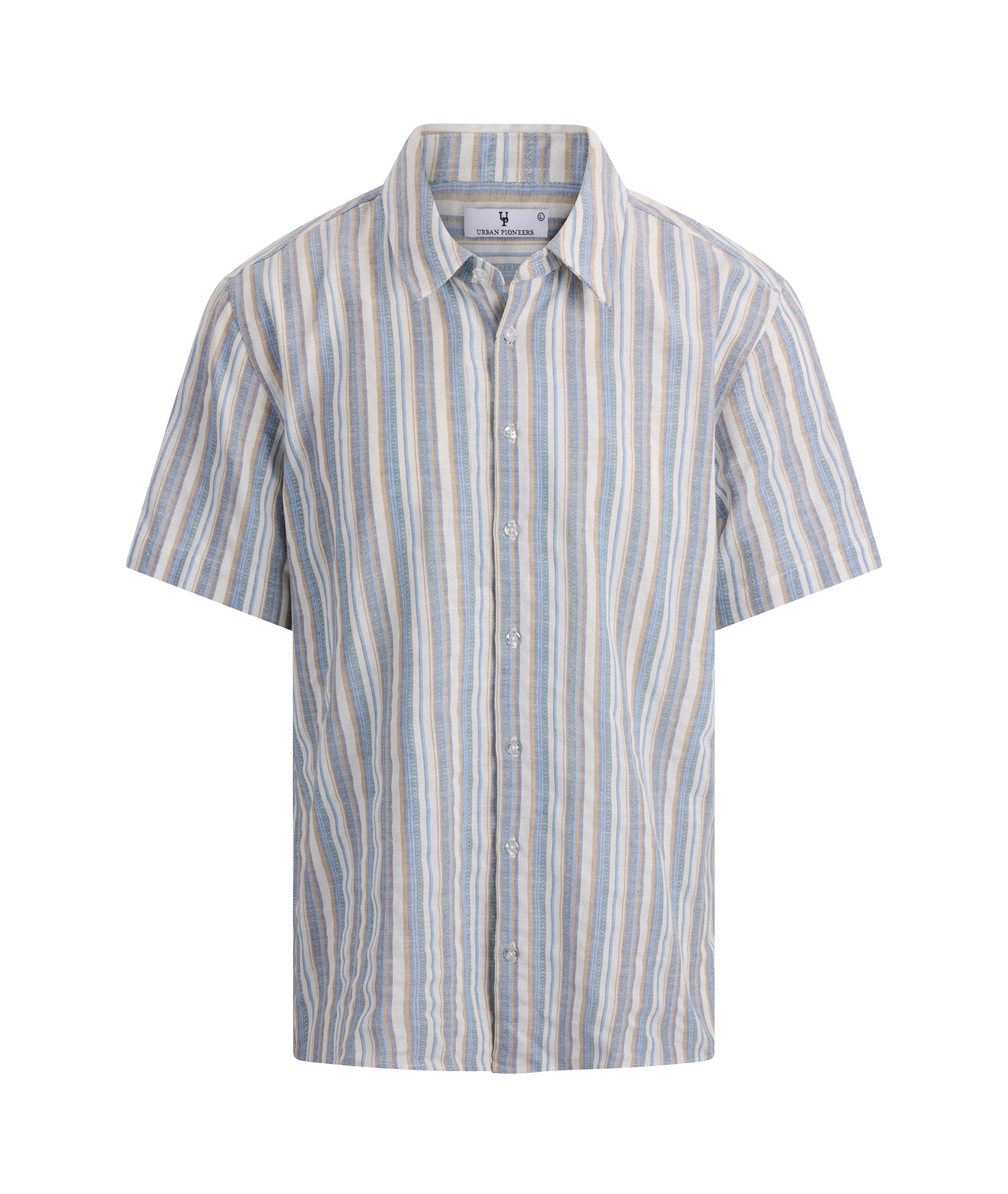 Urban Pioneers Male Niles SS Shirt SS SHIRT LT.BLUE MULTI