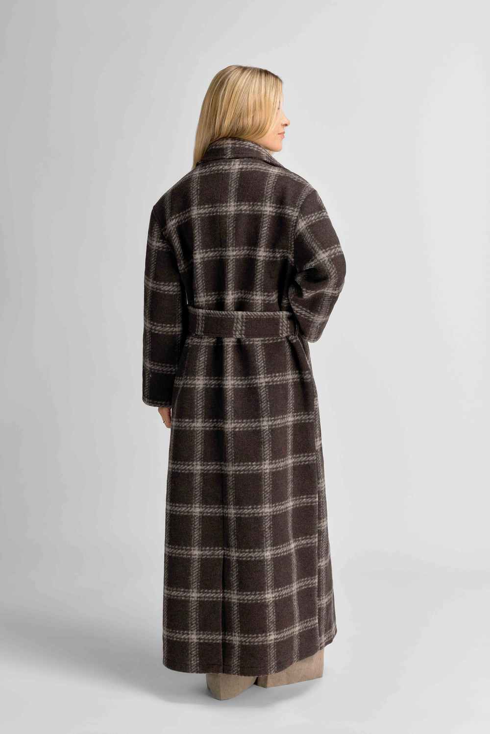 Urban Pioneers Female Nora Trenchcoat COAT BLACK COFFEE CHECK