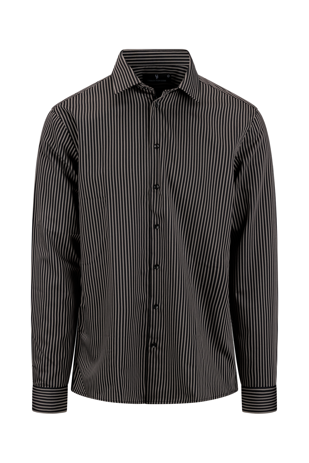 Urban Pioneers Male Obazi Shirt LS SHIRT BLACK/SILVER MINK