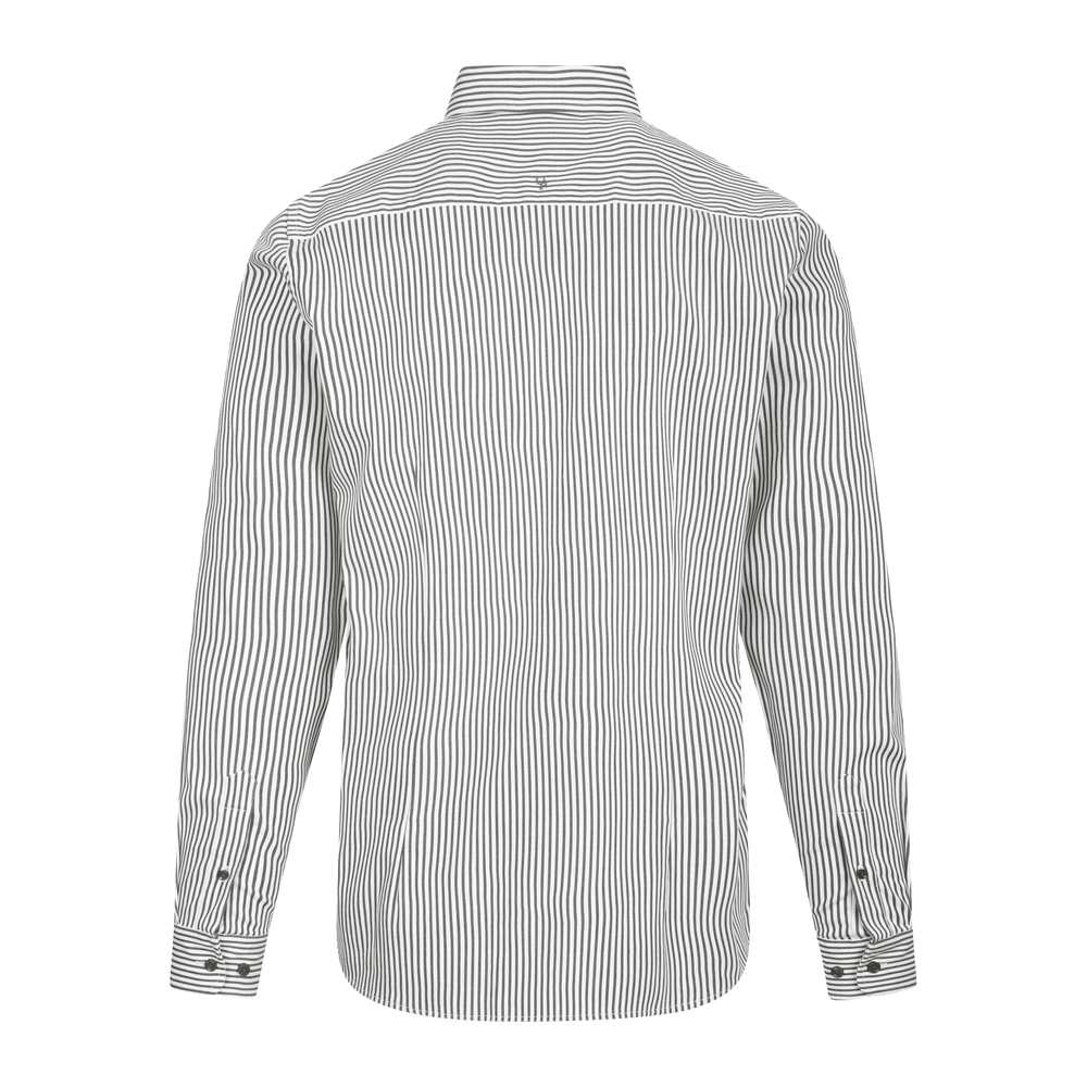 Urban Pioneers Male Obazi Shirt LS SHIRT WHITE/CHOCOLATE