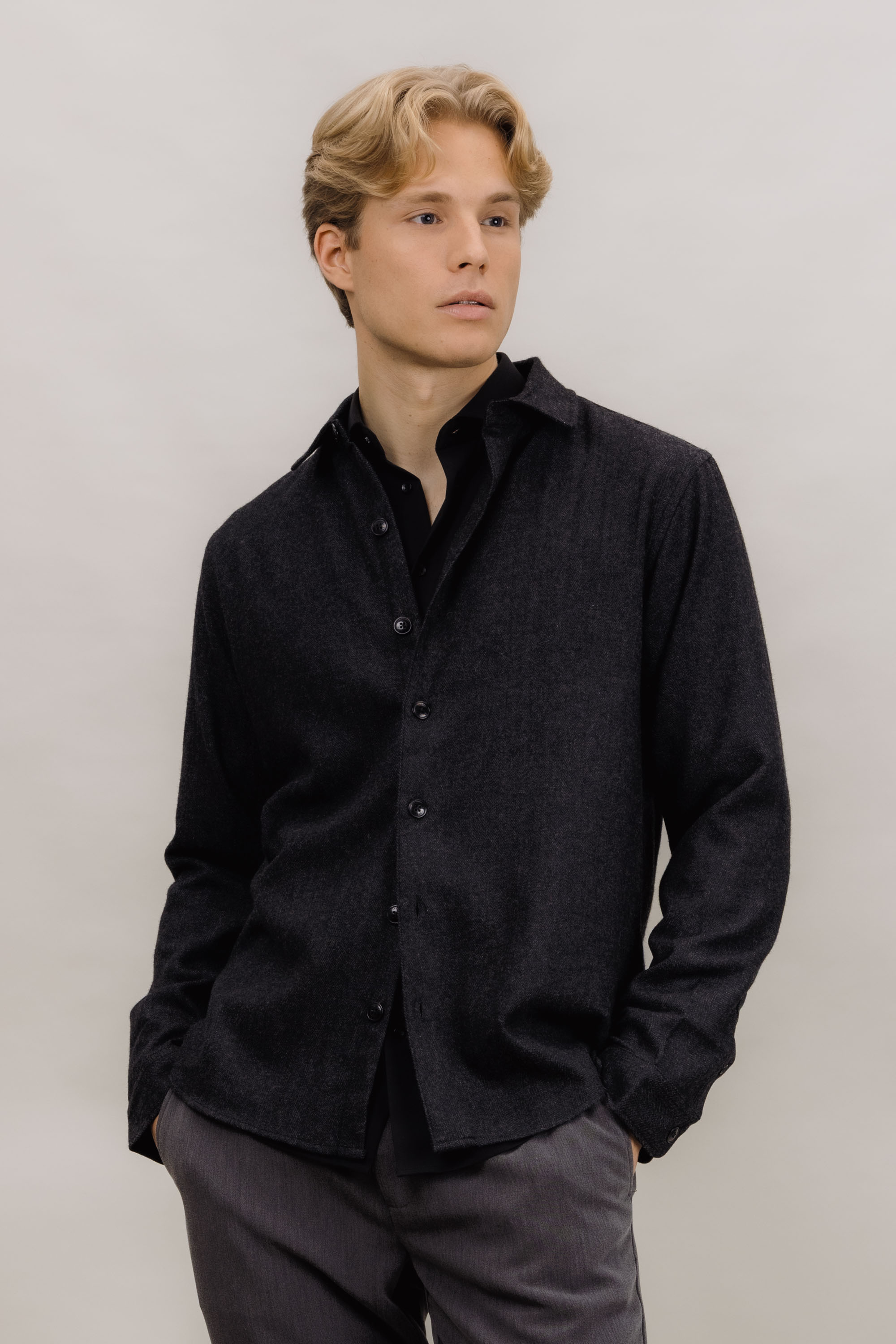 Urban Pioneers Male Odion Shirt SHIRT CHARCOAL