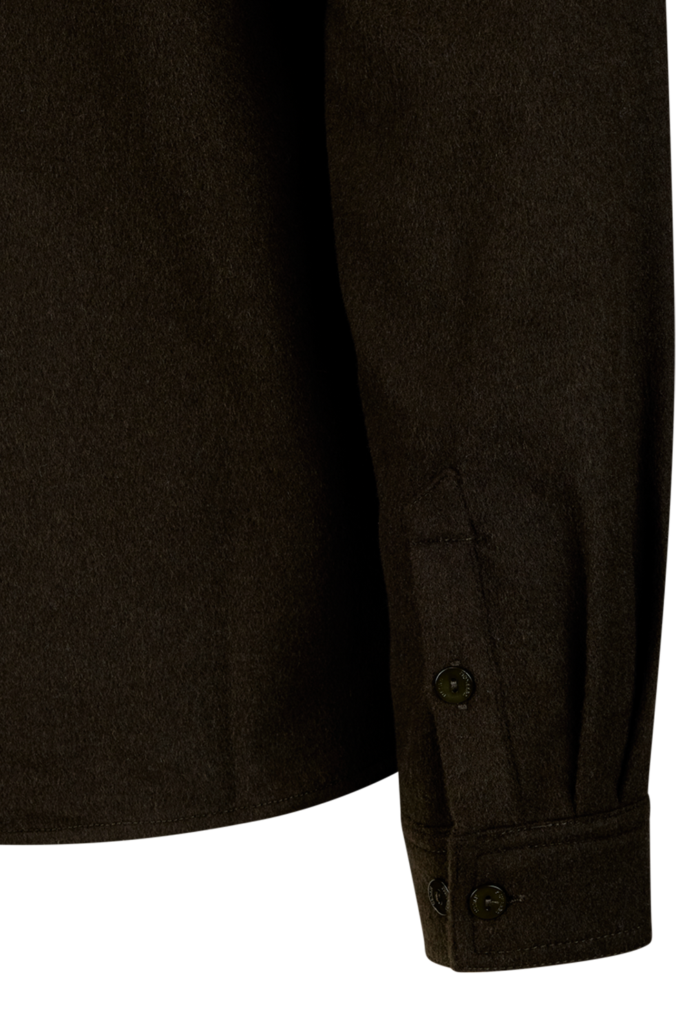 Urban Pioneers Male Orazio Wool Shirt SHIRT DARK OLIVE