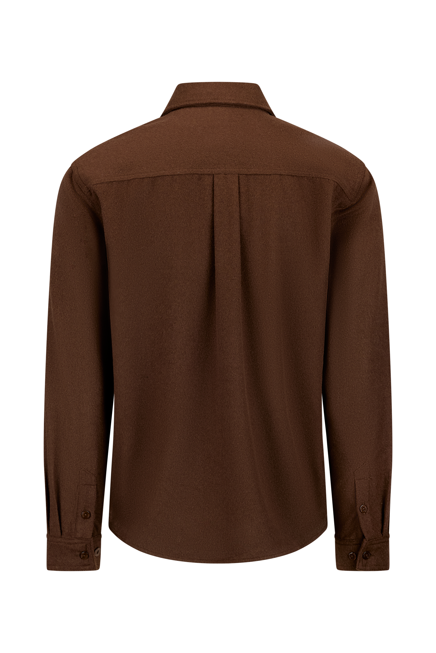 Urban Pioneers Male Orazio Wool Shirt SHIRT DARK TOFFEE