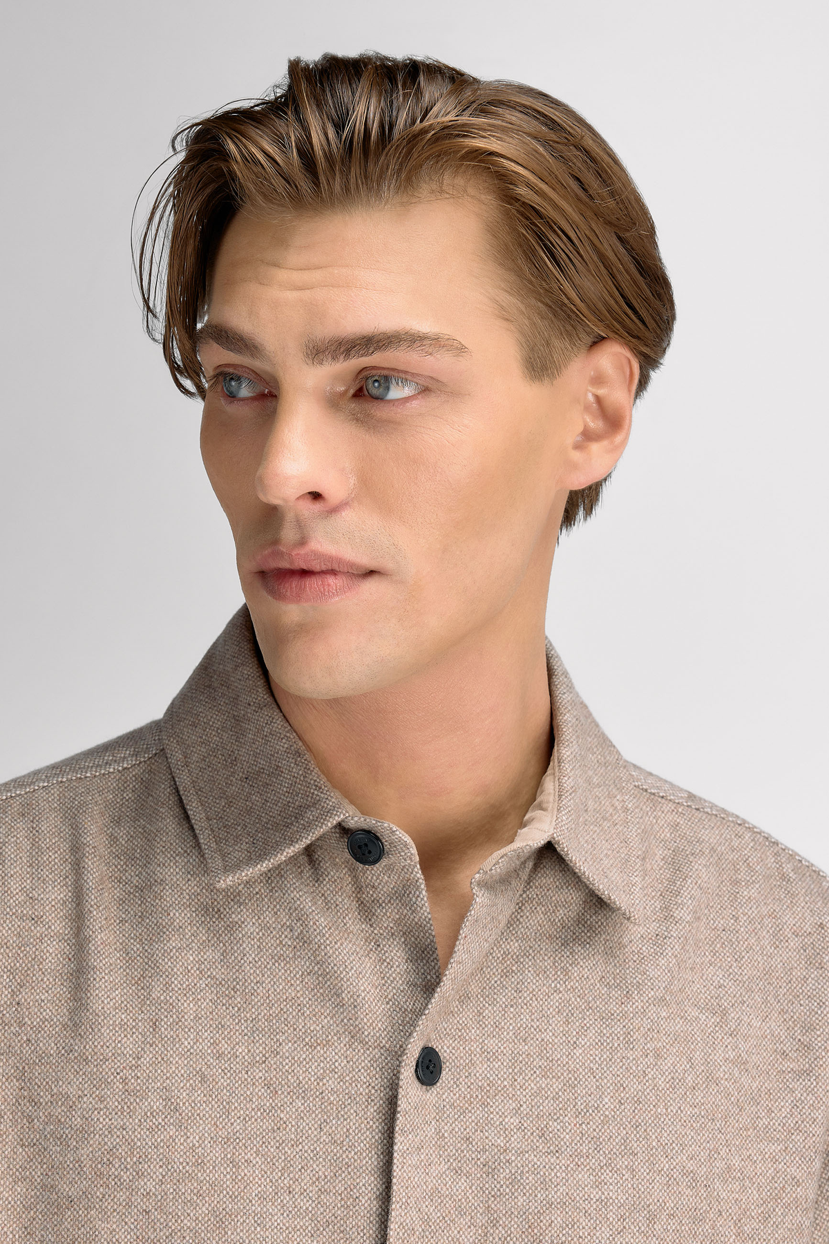 Urban Pioneers Male Oskar Wool Shirt SHIRT SAND