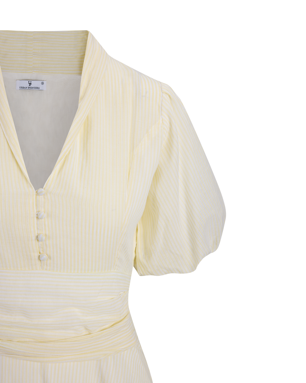 Urban Pioneers Female Papira Dress DRESS YELLOW STRIPES