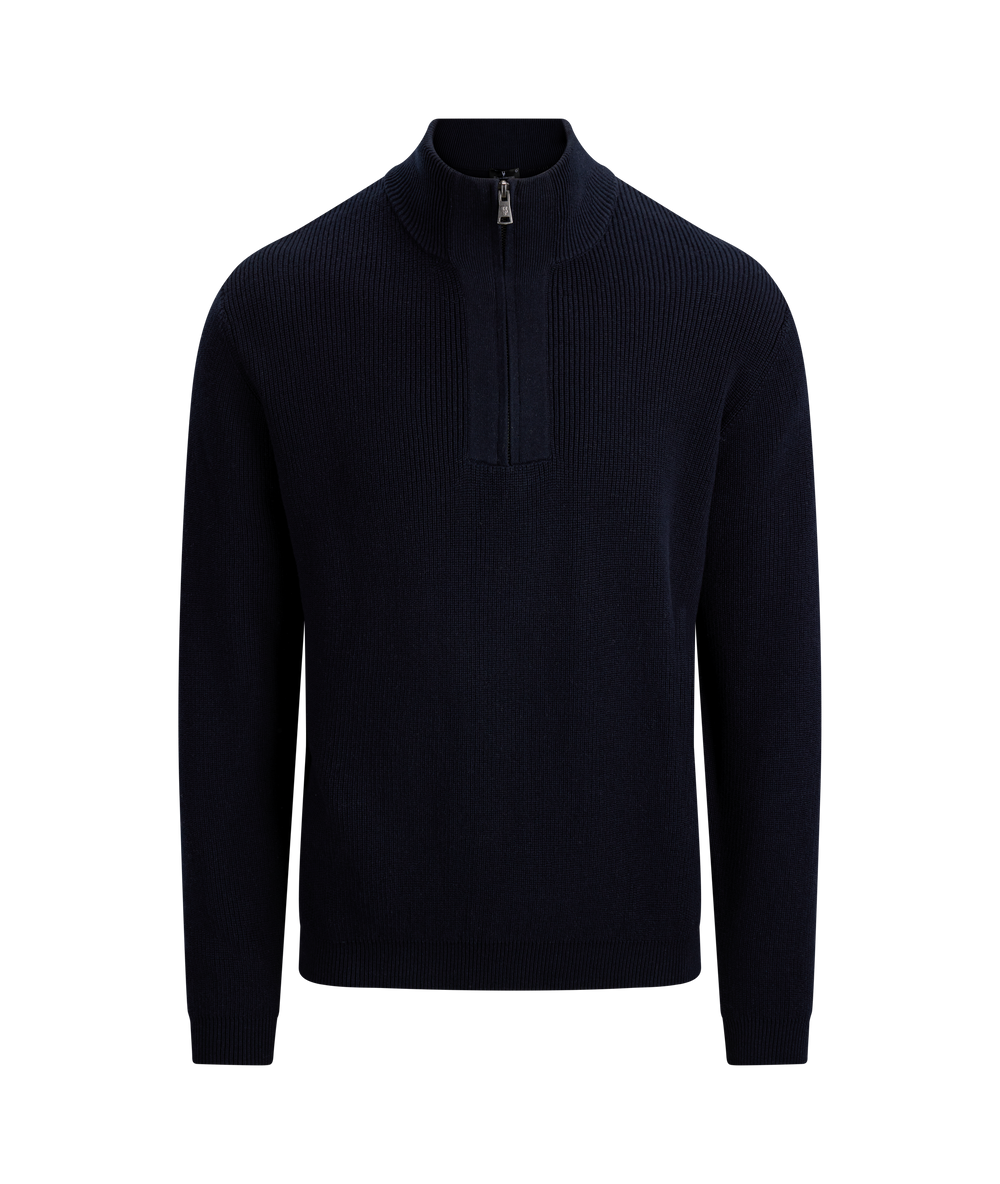Urban Pioneers Male Pascal half-zip SWEATER DARK NAVY