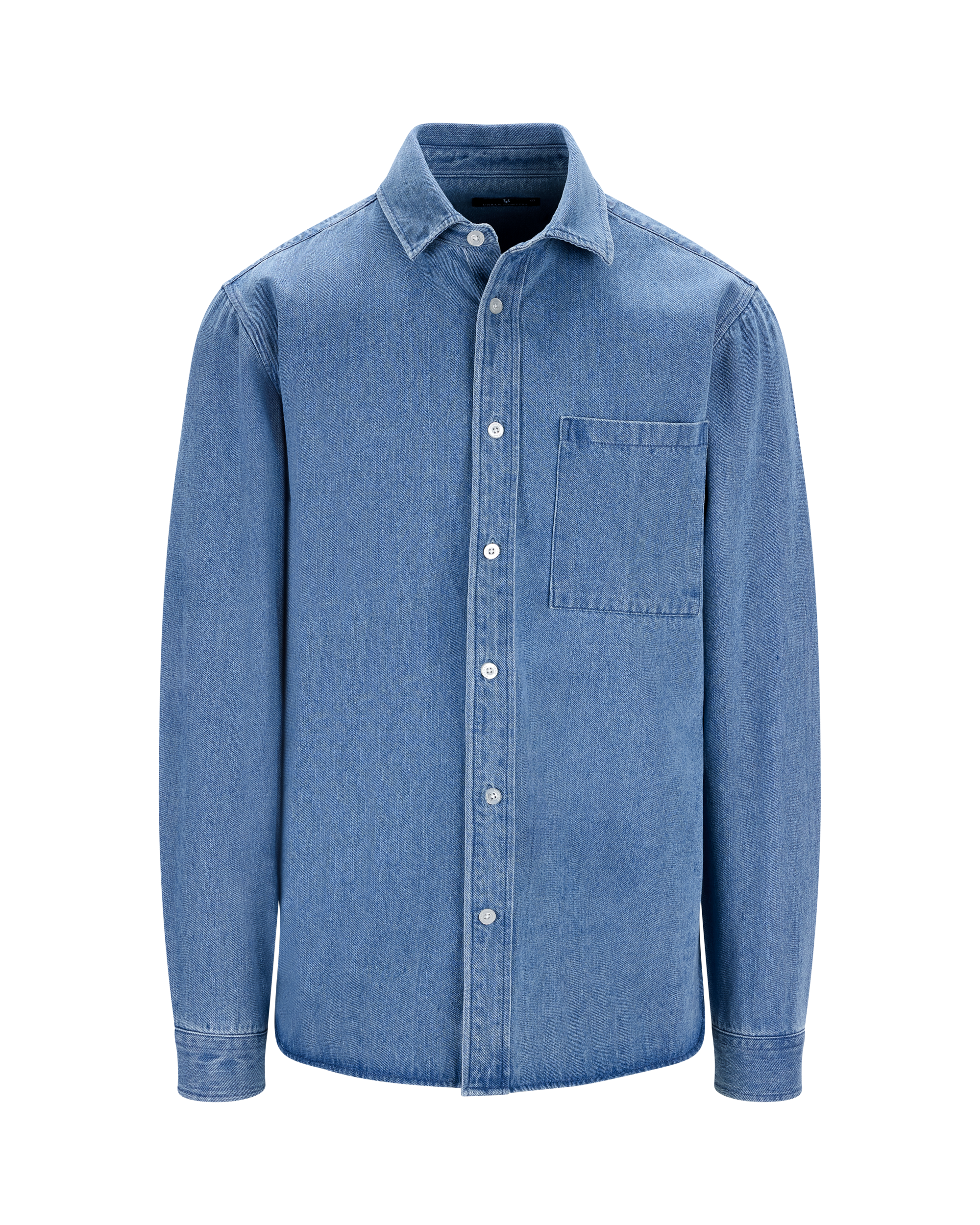 Urban Pioneers Male Rocco LS Shirt SHIRT LIGHT BLUE DENIM