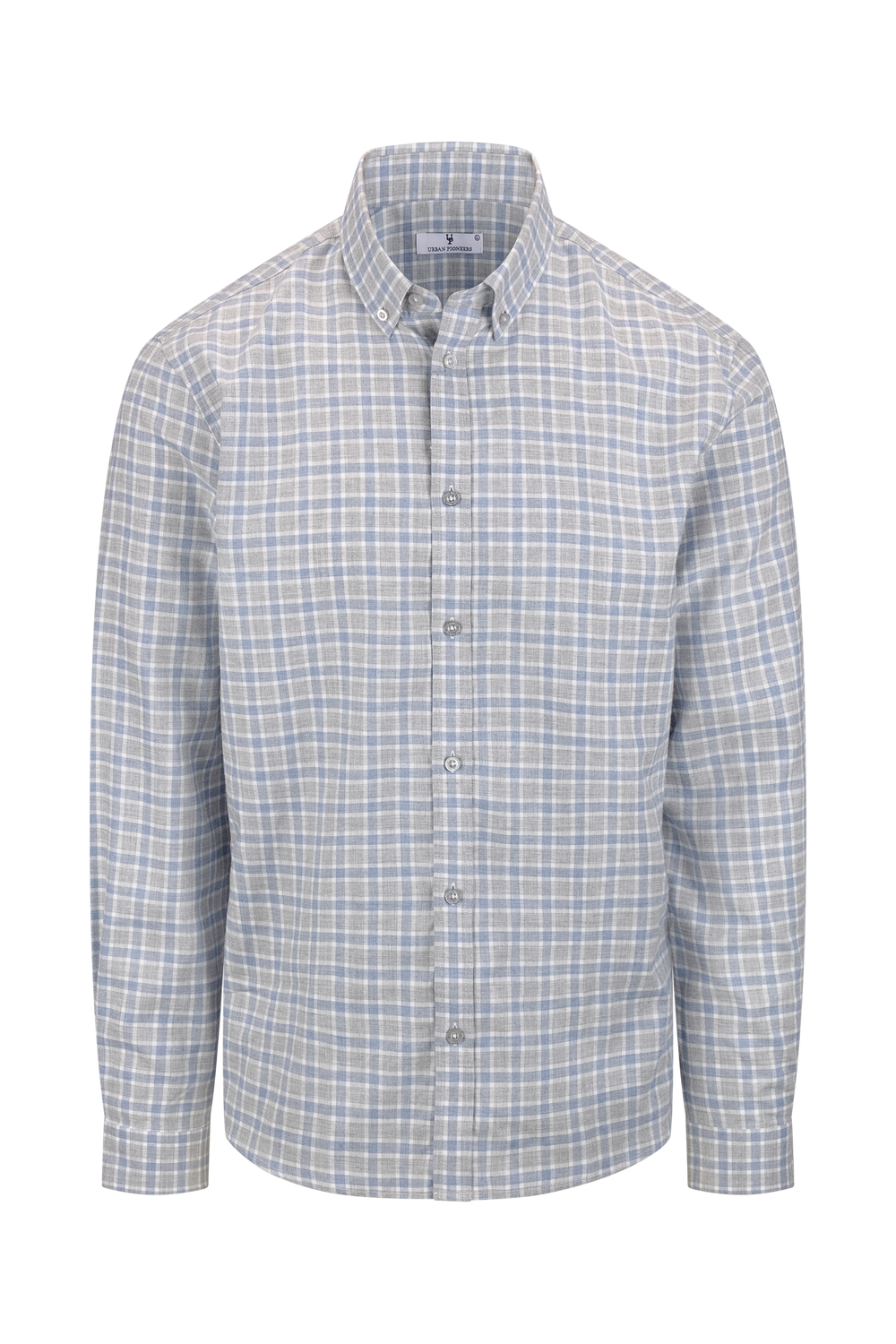 Urban Pioneers Male Ronald LS Shirt SHIRT LIGHT BLUE CHECK