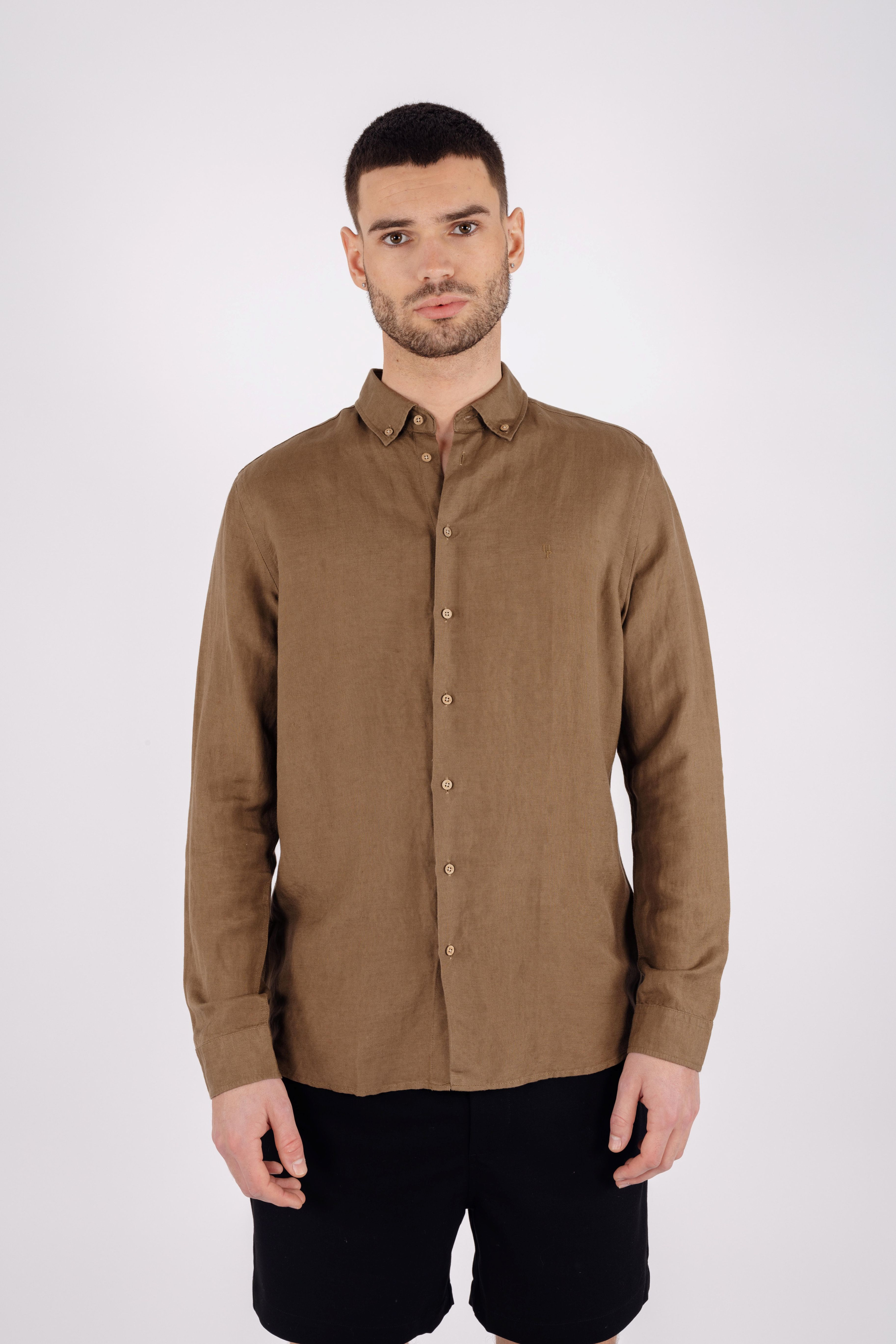 Urban Pioneers Male Ronan Shirt SHIRT MID BROWN