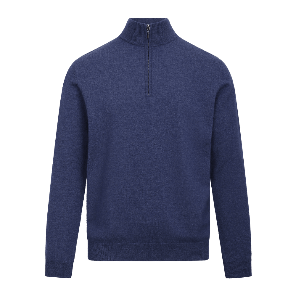 Urban Pioneers Male Sairus Half-Zip SWEATER MID BLUE
