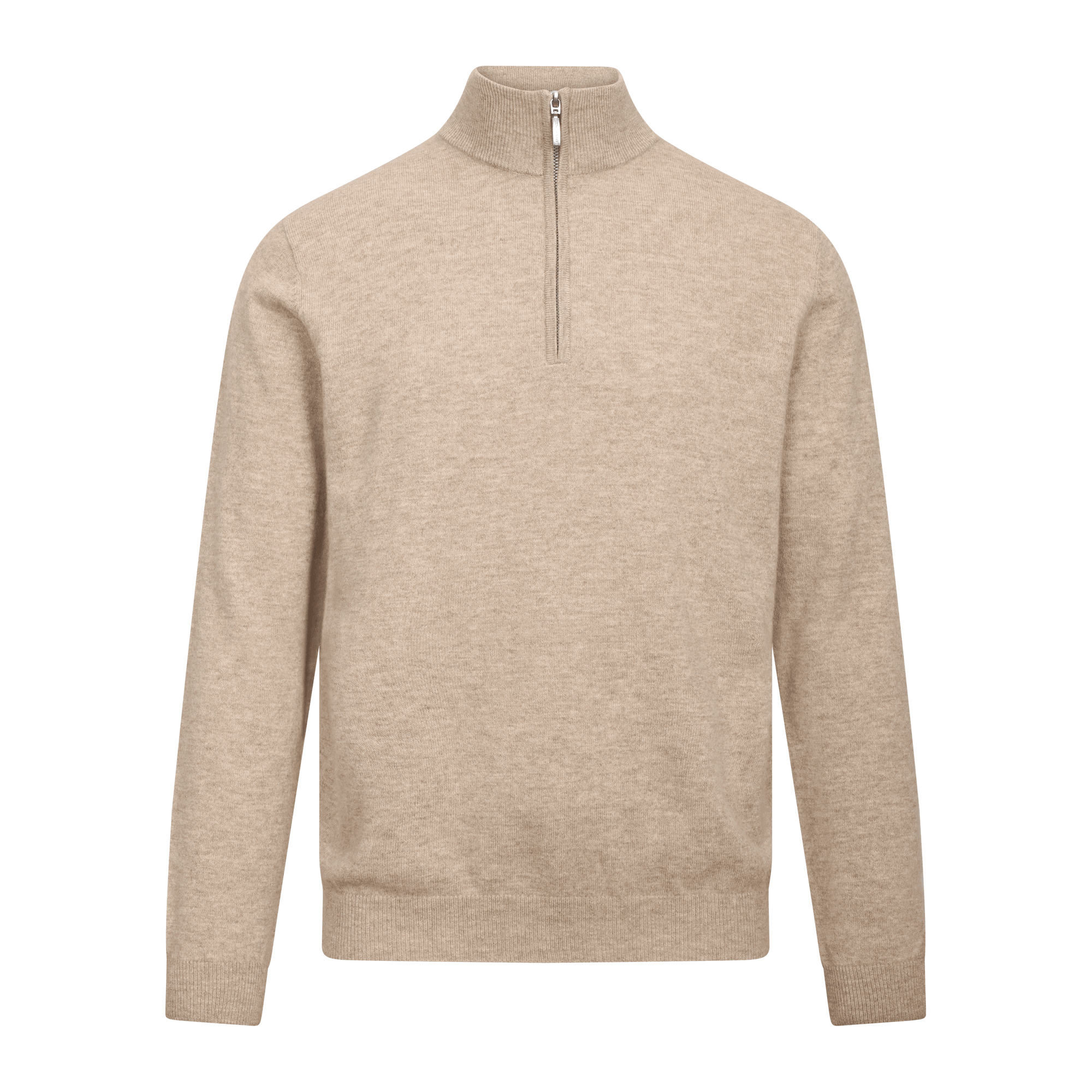 Urban Pioneers Male Sairus Half-Zip SWEATER LIGHT SAND