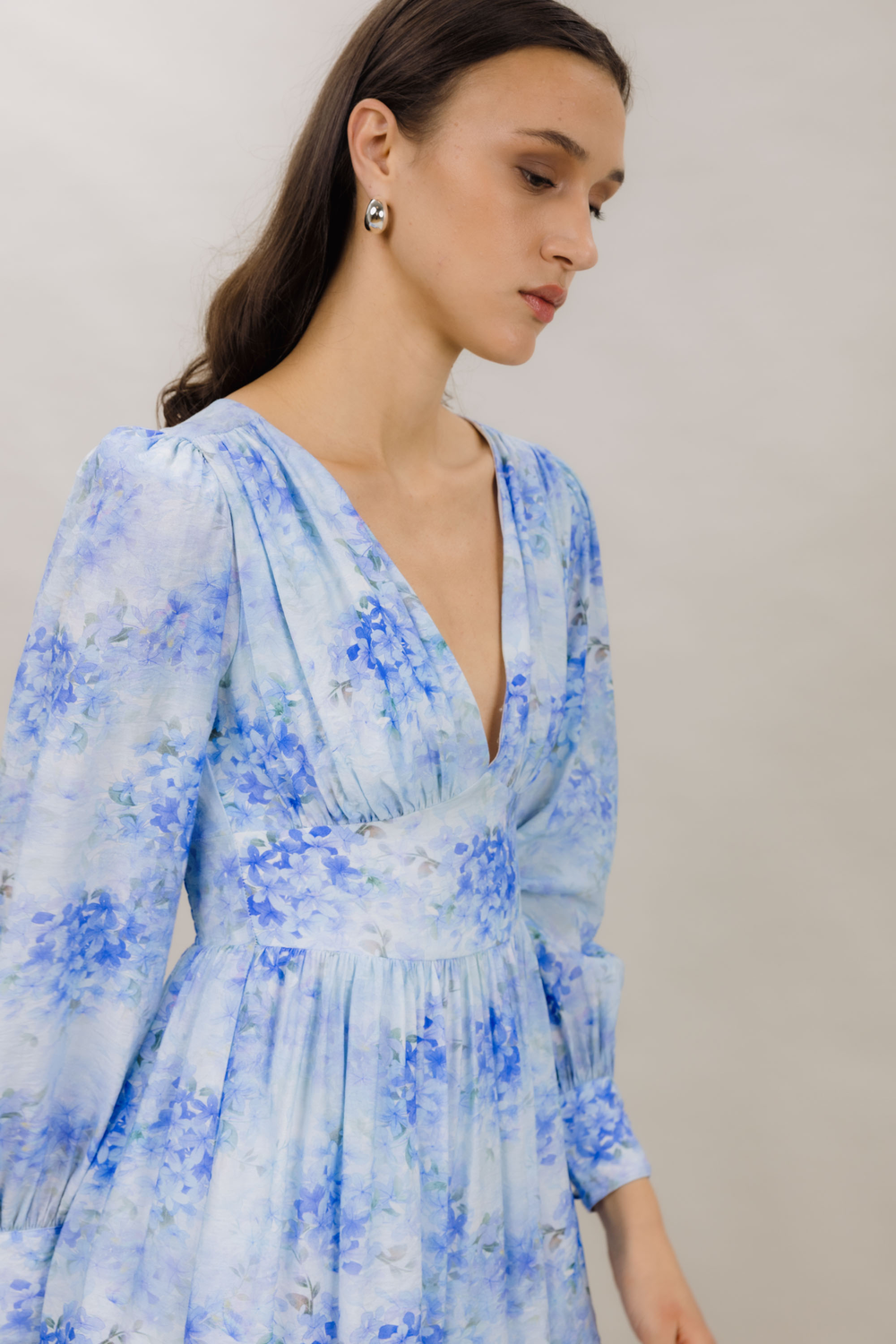 Urban Pioneers Female Sasha Dress DRESS BLUE FLOWER AOP